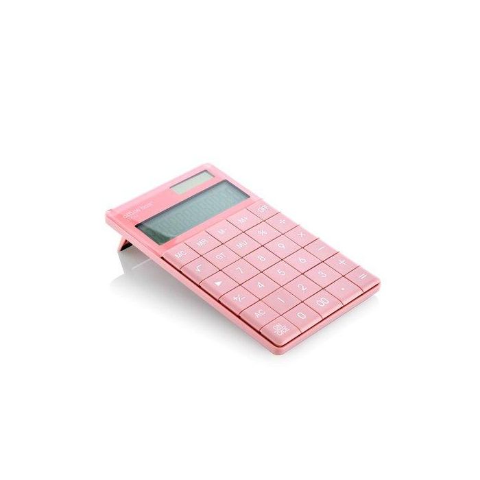 Calculadora Sobremesa Office Box Plana 12 Digitos Rosa
