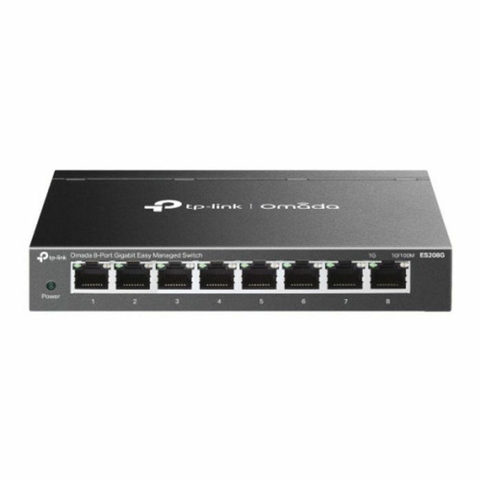 TP-LINK ES208G Switch Gestionado Gigabit Ethernet 8 Puertos (10/100/1000) Negro