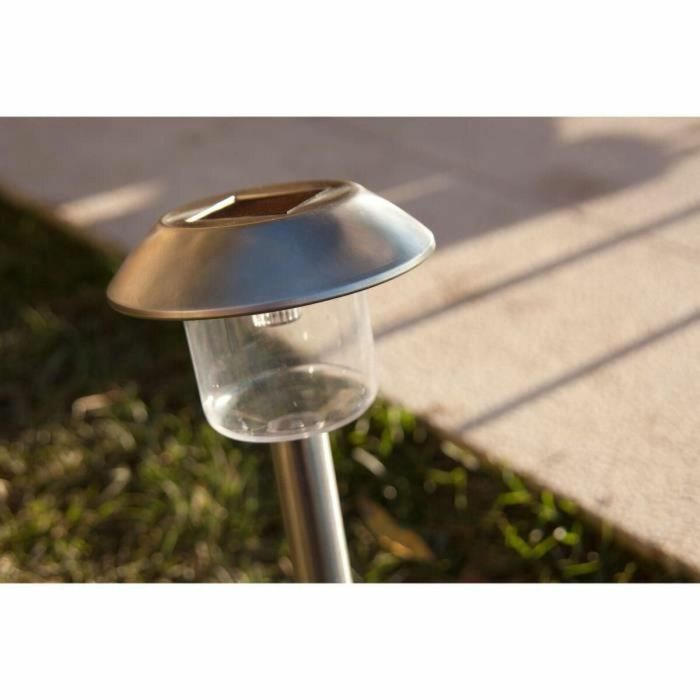ALESIA Lote de 8 balizas solares - LED blanco frío 3 ALESIA Lote de 8 balizas solares - LED blanco frío 3