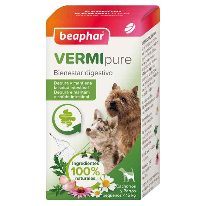 Beaphar Vermipure Comprimidos Perros Pequeños <15 kg 50 Comp