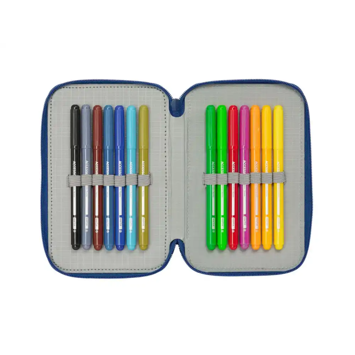 Safta Plumier Triple Como Entrenar A Tu Dragon 37 Piezas 12,5x19,5x5,5cm 5