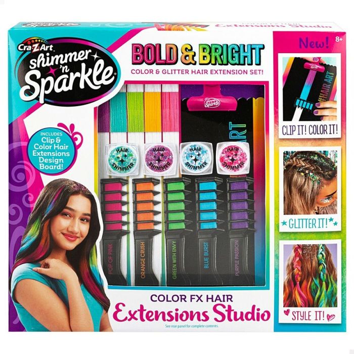 Set de Peluquería Cra-Z-Art Extensiones para el Pelo (4 Unidades) 1 Set de Peluquería Cra-Z-Art Extensiones para el Pelo (4 Unidades) 1