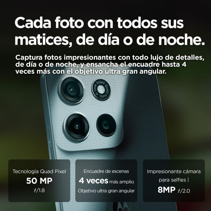 Motorola moto g15, 512GB, 8GB RAM, Pantalla 6.72" FHD+, Cámara 50MP, Batería 5200 mAh, 4G, Azul Claro 1