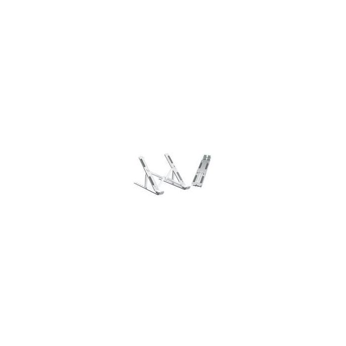 Ewent EW1266 Soporte Ergonómico Plegable para Portátil 10-15.6" de Aluminio con Refrigeración y 6 Alturas, Gris 0 Ewent EW1266 Soporte Ergonómico Plegable para Portátil 10-15.6" de Aluminio con Refrigeración y 6 Alturas, Gris 0