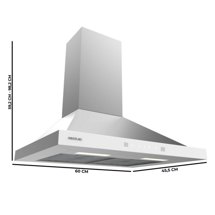 Campana Convencional Cecotec Flux PT 604400 Acero 2
