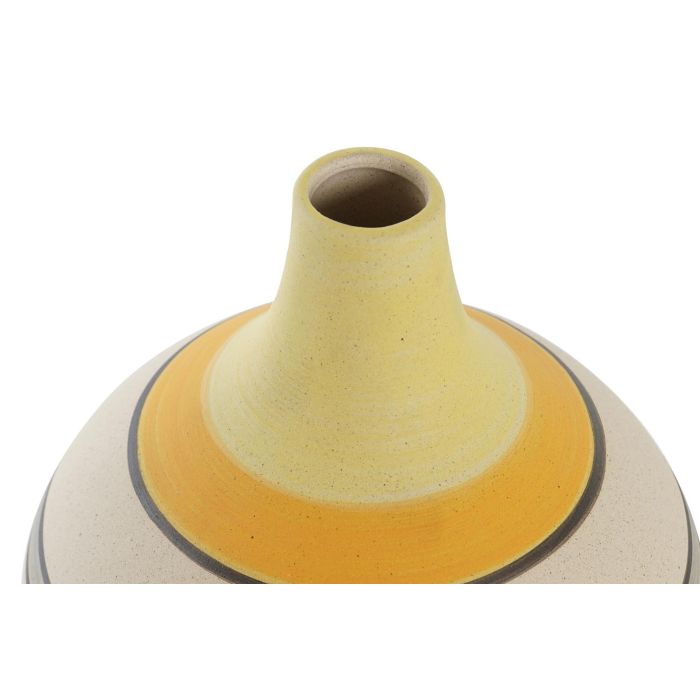 DKD Home Decor Jarrón Boho Mostaza Multicolor Cerámica 15 x 19 x 15 cm (2 Unidades) 2 DKD Home Decor Jarrón Boho Mostaza Multicolor Cerámica 15 x 19 x 15 cm (2 Unidades) 2