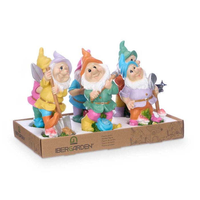 Figura Enano Surt 6 Med Ibergarden 12x28.5x14 cm Poliresina Colores Varios (6 Unidades) 3 Figura Enano Surt 6 Med Ibergarden 12x28.5x14 cm Poliresina Colores Varios (6 Unidades) 3