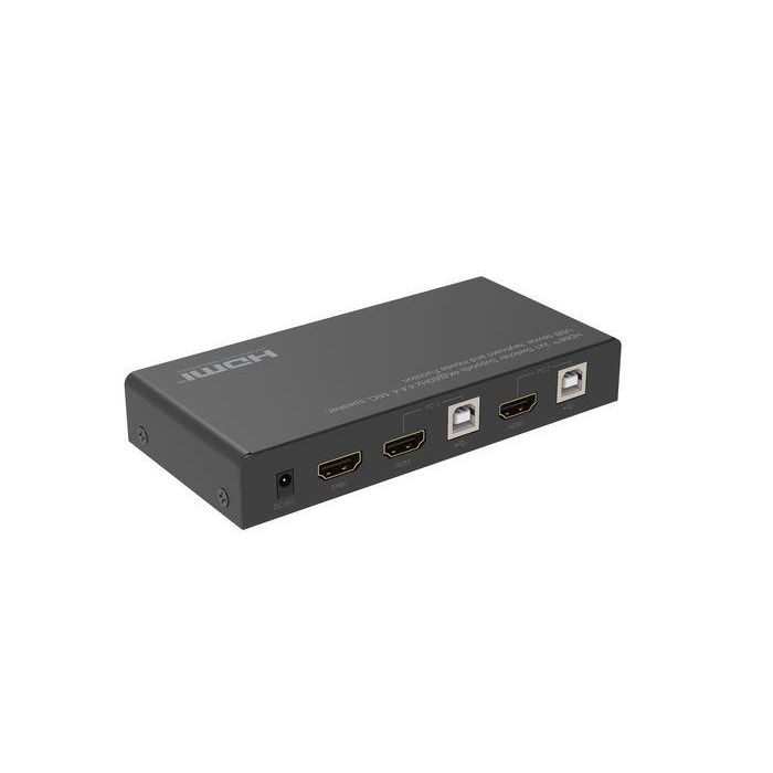 MicroConnect MC-HDMIKVM0201-4K HDMI KVM Switch 2x1 4K@60Hz 4:4:4 HDCP 2.2 18Gbps con 3D para 2 fuentes y 1 pantalla 1 MicroConnect MC-HDMIKVM0201-4K HDMI KVM Switch 2x1 4K@60Hz 4:4:4 HDCP 2.2 18Gbps con 3D para 2 fuentes y 1 pantalla 1