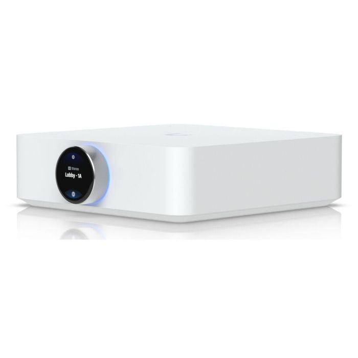 Ubiquiti PowerAmp Amplificador Audio Estéreo Clase D 260W RMS (4 Ohmios) 0.05% THD LAN Gigabit Conectores Banana para Hogar Blanco