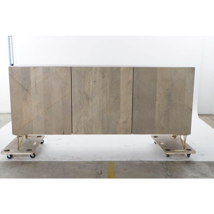 DKD Home Decor Buffet Gris Dorado 45 x 75 x 160 cm 8