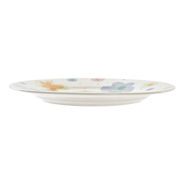 DKD Home Decor Plato Flores Shengda Urban Multicolor Blanco Porcelana 19 x 19 x 2 cm (12 Unidades) 3