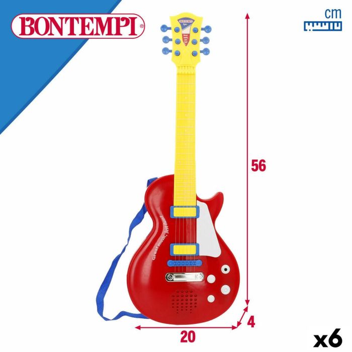 Guitarra Infantil Bontempi 20 x 56 x 4 cm (6 Unidades) 17 Guitarra Infantil Bontempi 20 x 56 x 4 cm (6 Unidades) 17