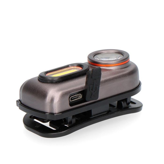 Linterna frontal 2 leds 3w 100lm, 5w 400lm.recargable 5