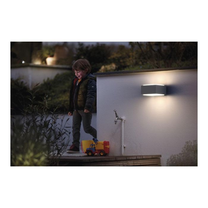 Philips Aplique LED E27 Hedgehog Gris 18,2 x 16 x 9,1 cm 1