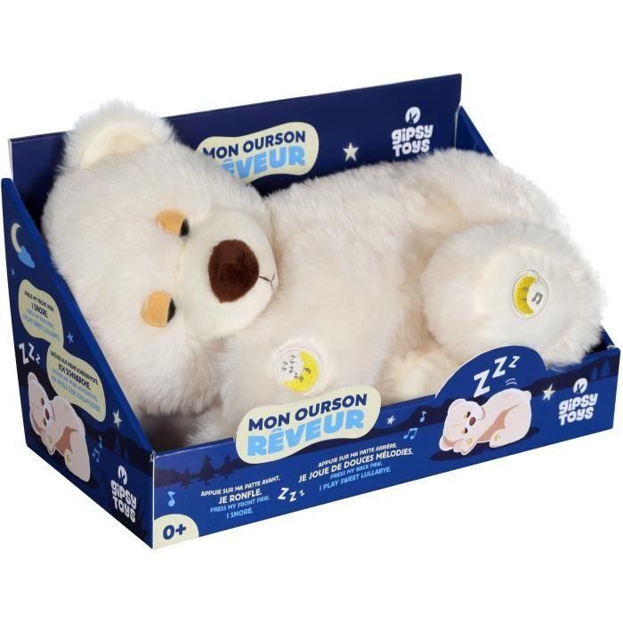 Peluche - Gipsy Toys - Oso soñador sonoro - 30cm Peluche - Gipsy Toys - Oso soñador sonoro - 30cm