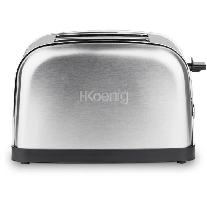 Tostadora de dos rebanadas - HKoeNIG - TOS7 - 850 W - Acero inoxidable 1 Tostadora de dos rebanadas - HKoeNIG - TOS7 - 850 W - Acero inoxidable 1