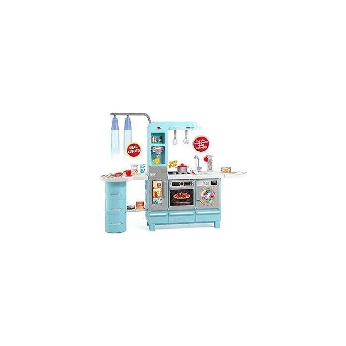 Molto Cocina electrónica gourmet con grifo, luces y sonidos 113x150x36 cm de Plástico para +3 años, pilas incluidas 1