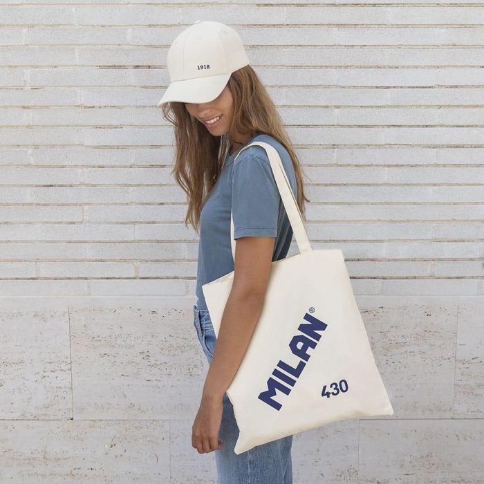 Milan Bolsa De Mano Tote Bag Since 1918 Beige 2 Milan Bolsa De Mano Tote Bag Since 1918 Beige 2