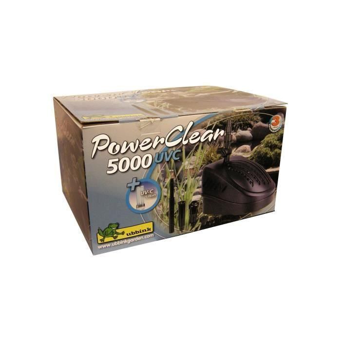 Ubbink Powerclear 5000 Bomba de estanque con filtro UV-C y mecánico, caudal 950l/h, 30W para estanques hasta 2500L 3 Ubbink Powerclear 5000 Bomba de estanque con filtro UV-C y mecánico, caudal 950l/h, 30W para estanques hasta 2500L 3