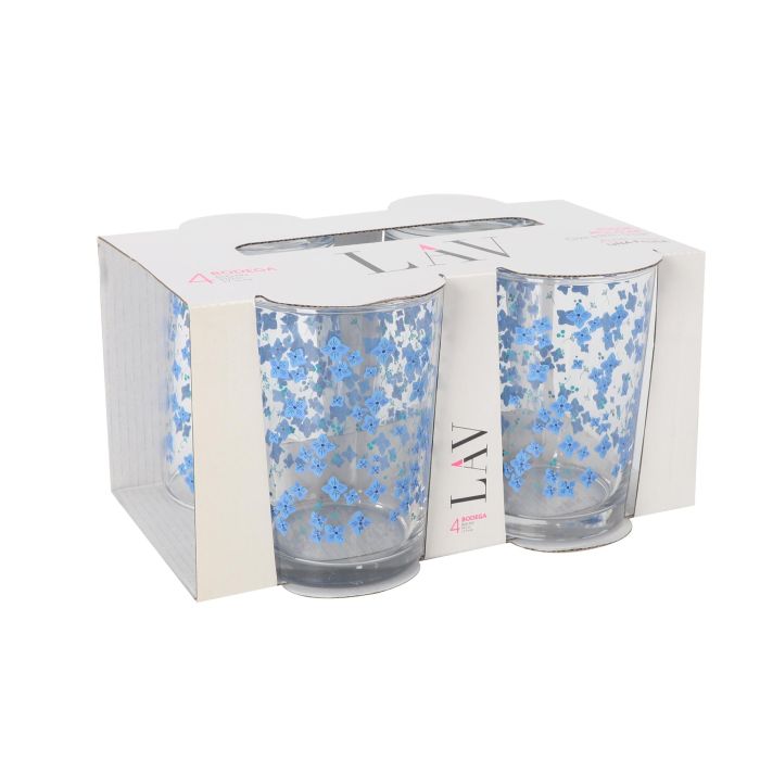 Set 4 Vasos Sidra 520 cc Flores LAV (6 Cajas) 5 Set 4 Vasos Sidra 520 cc Flores LAV (6 Cajas) 5