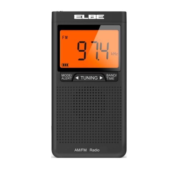 Radio Digital Elbe RF-94 AM/FM, Portátil con Display Grande, Auriculares Incluidos, Memoria para 40 Emisoras Radio Digital Elbe RF-94 AM/FM, Portátil con Display Grande, Auriculares Incluidos, Memoria para 40 Emisoras