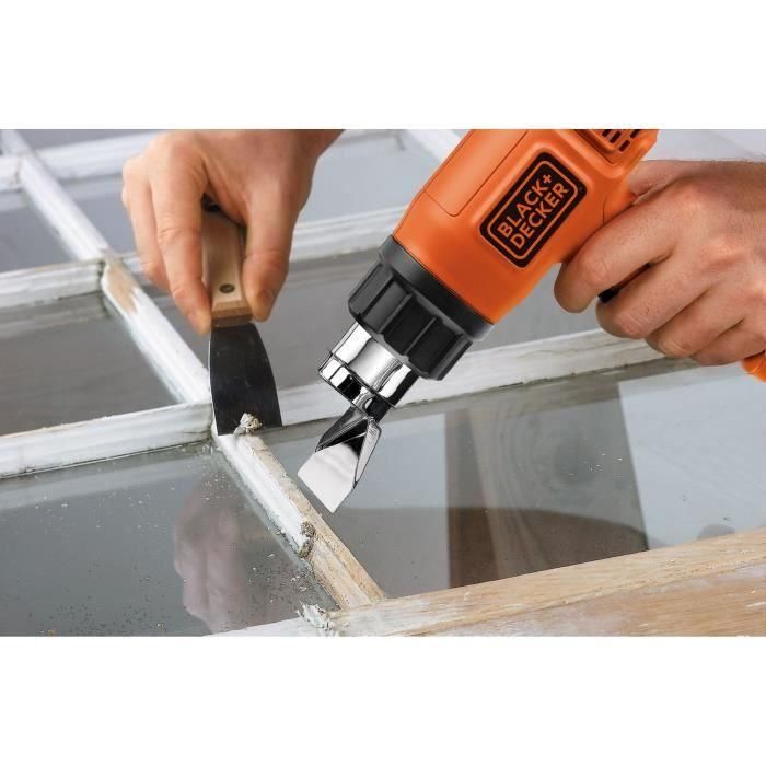 Black+Decker Decapador térmico 1750W kx1650-qs, 2 temperaturas 460-600°C, caudal de aire 570/740 l/min 4 Black+Decker Decapador térmico 1750W kx1650-qs, 2 temperaturas 460-600°C, caudal de aire 570/740 l/min 4