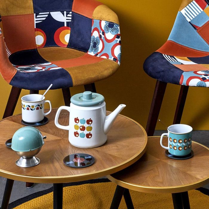 Home Deco Factory Mug 300 Ml Retro Tulipanes Manzanas Flor Bola 6