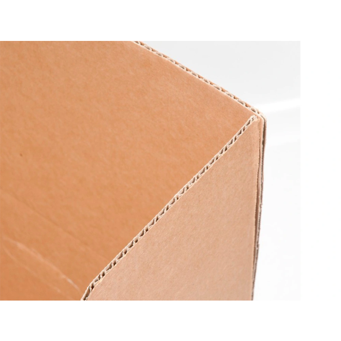 Q-connect Caja para embalar americana con fondo automático, cartón canal simple 3 mm, Kraft, 210x170x110 mm 2