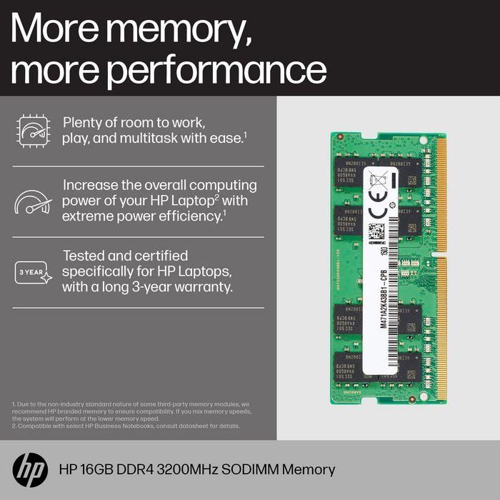 HP 16GB DDR4 3200MHz SODIMM Memoria RAM para Portátil 4