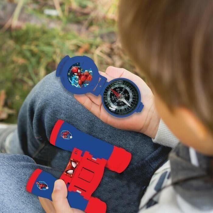 SPIDER-MAN - Kit de aventurero - Walkie-Talkie de 120 m de alcance, binoculares, linterna y brújula 1 SPIDER-MAN - Kit de aventurero - Walkie-Talkie de 120 m de alcance, binoculares, linterna y brújula 1