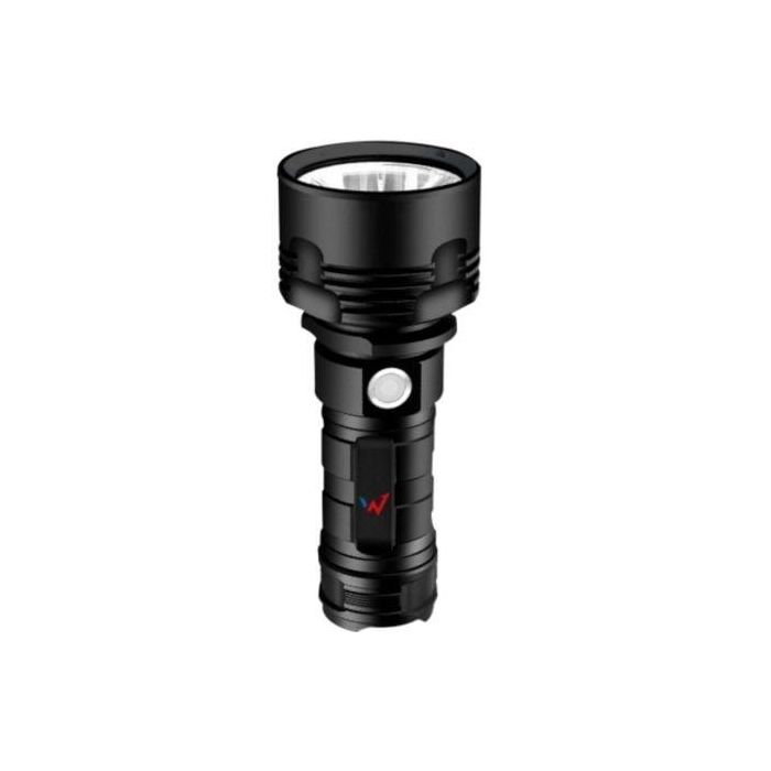 Wonder WT15001W Linterna LED Recargable 1500 Lúmenes, Batería 5000 mAh (4h), Alcance 500m, 3 Modos, IP44 Wonder WT15001W Linterna LED Recargable 1500 Lúmenes, Batería 5000 mAh (4h), Alcance 500m, 3 Modos, IP44