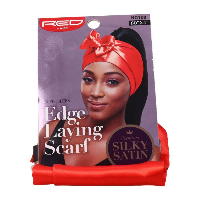 Red Kiss Banda de Cabello de Seda Satén con Bordes Suaves