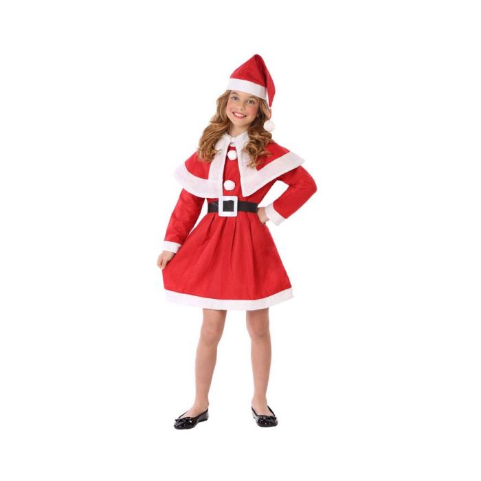 Disfraz Mamá Noel Niña Infantil 3-4 Años
