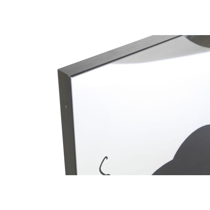 DKD Home Decor Espejo de Pared Cuadrado Moderno Negro 60x60x3.5 cm, Marco Aluminio y Cristal para Decoración del Hogar 1 DKD Home Decor Espejo de Pared Cuadrado Moderno Negro 60x60x3.5 cm, Marco Aluminio y Cristal para Decoración del Hogar 1