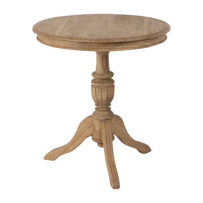 Mesa Auxiliar Natural Madera Mindi Salón 70 X 70 X 77 cm