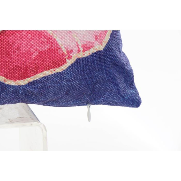 DKD Home Decor Cojín Moderno Decorativo de Poliéster 45x45 cm, Diseño Floral Azul Rosa, con Cremallera, Pack de 4, Lavado en Seco 2 DKD Home Decor Cojín Moderno Decorativo de Poliéster 45x45 cm, Diseño Floral Azul Rosa, con Cremallera, Pack de 4, Lavado en Seco 2