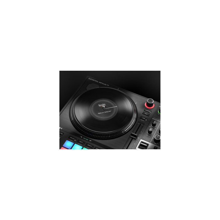 Hercules Consola DJ Control INPULSE T7 - 4780928, con 2 Giradiscos Duales Motorizados, Jog Wheels de 7", Serato DJ Lite y DJUCED 1