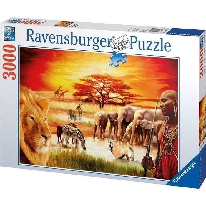 Ravensburger Puzzle Orgullo Maasai 3000 Piezas para Adultos 70x50 cm 1 Ravensburger Puzzle Orgullo Maasai 3000 Piezas para Adultos 70x50 cm 1