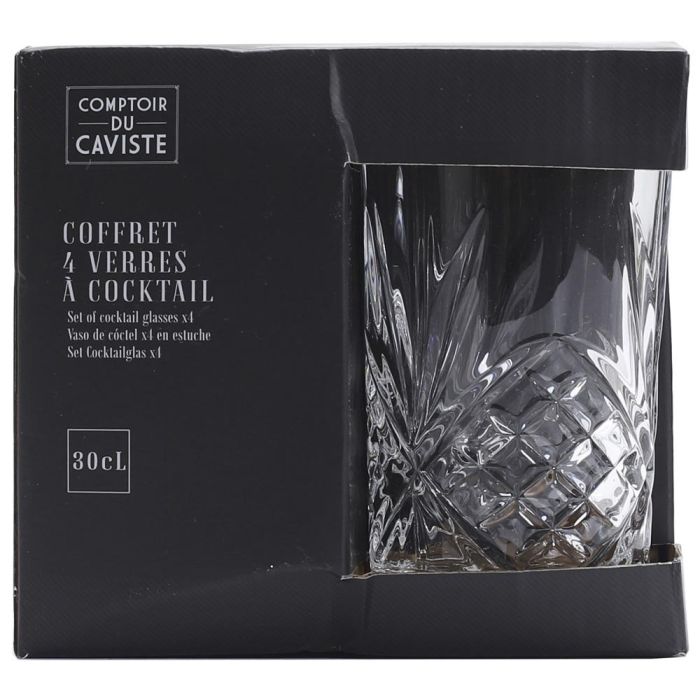 Cook Concept Juego de 4 Vasos Altos de Cóctel 300 Ml Colección Cocktail 1