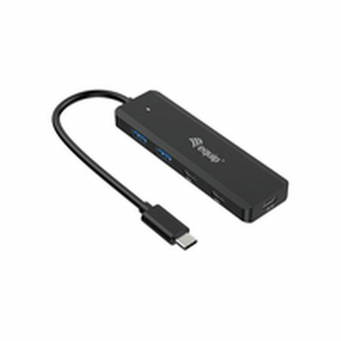 Equip Hub USB-C 3.2 Gen1 2xUSB-C 2xUSB-A Conector Alimentacion USB-C 5V/2A 11
