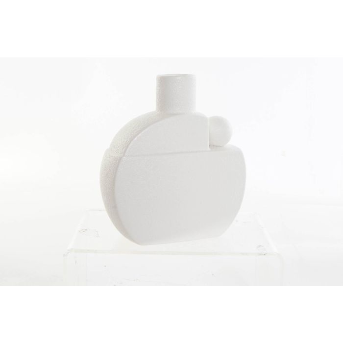 DKD Home Decor Jarron Scandi Blanco Ceramica 7 x 19.5 x 17 cm (2 Unidades) 2