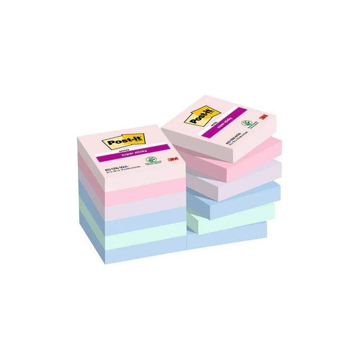 Taco Notas Post-It 622 Super Sticky 47,6X47,6 Colores Soulful Pack De 12 Taco Notas Post-It 622 Super Sticky 47,6X47,6 Colores Soulful Pack De 12