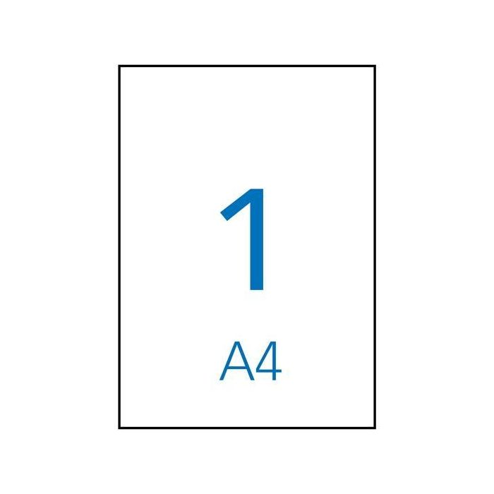 Apli Etiquetas Adhesivas 210x297 mm Inkjet-Láser C-Rectos 1 X 500H Blanco Apli Etiquetas Adhesivas 210x297 mm Inkjet-Láser C-Rectos 1 X 500H Blanco