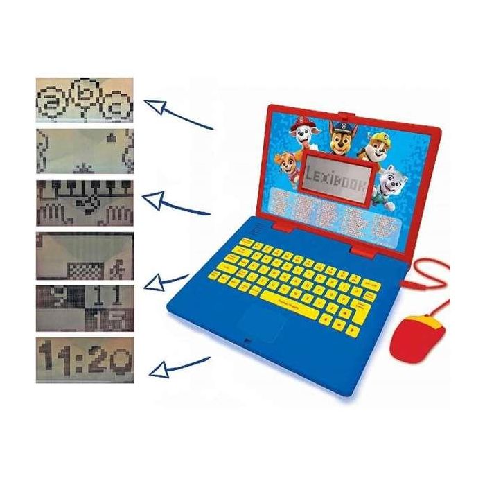 Lexibook KidiSmart Ordenador Bilingüe Patrulla Canina Educativo 120 Actividades ES/IN 3