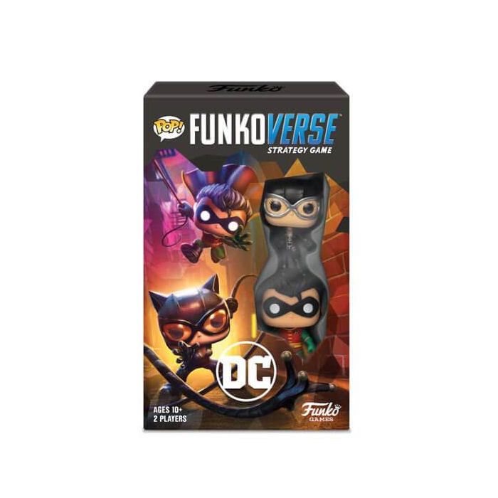 Funko Juego De Mesa Funkoverse Dc Edición 101 con Catwoman y Robin - Figuras Exclusivas Funko Pop! Funko Juego De Mesa Funkoverse Dc Edición 101 con Catwoman y Robin - Figuras Exclusivas Funko Pop!