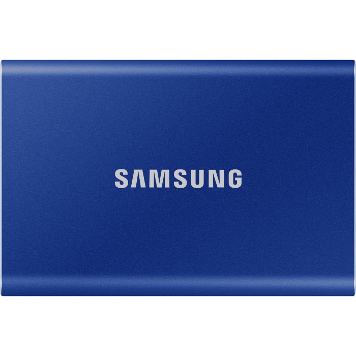 Samsung MU-PC1T0H/WW Disco SSD Portátil T7 Touch 1TB USB 3.2 Gen2 NVMe 1050MB/s Lectura Azul Compacto y Resistente a Caídas