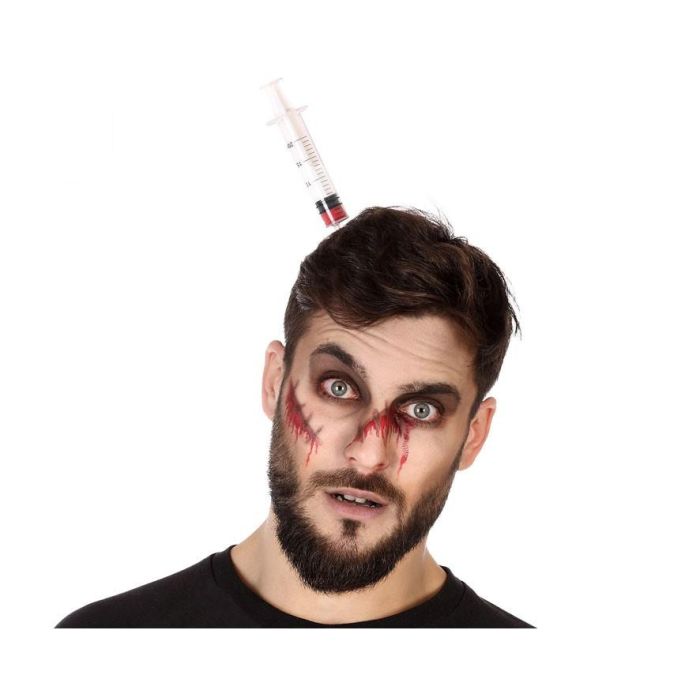 Diadema Jeringuilla Halloween Adulto Accesorio para Disfraces de Terror
