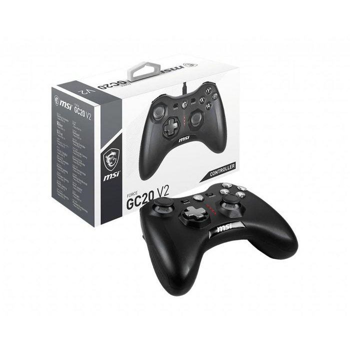 MSI MSI FORCE GC20 V2 Gaming Controller 'PC and Android ready, Wired, adjustable D-Pad cover, Dual vibration motors, Ergonomic design, detachable cables' 4 MSI MSI FORCE GC20 V2 Gaming Controller 'PC and Android ready, Wired, adjustable D-Pad cover, Dual vibration motors, Ergonomic design, detachable cables' 4