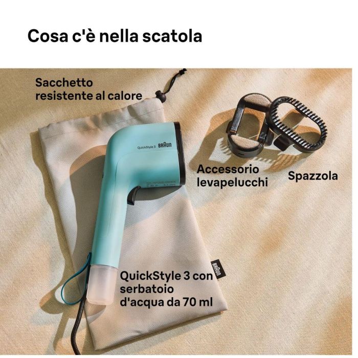 Plancha de Vapor Vertical Braun GS3013GR 1100 W 1 Plancha de Vapor Vertical Braun GS3013GR 1100 W 1