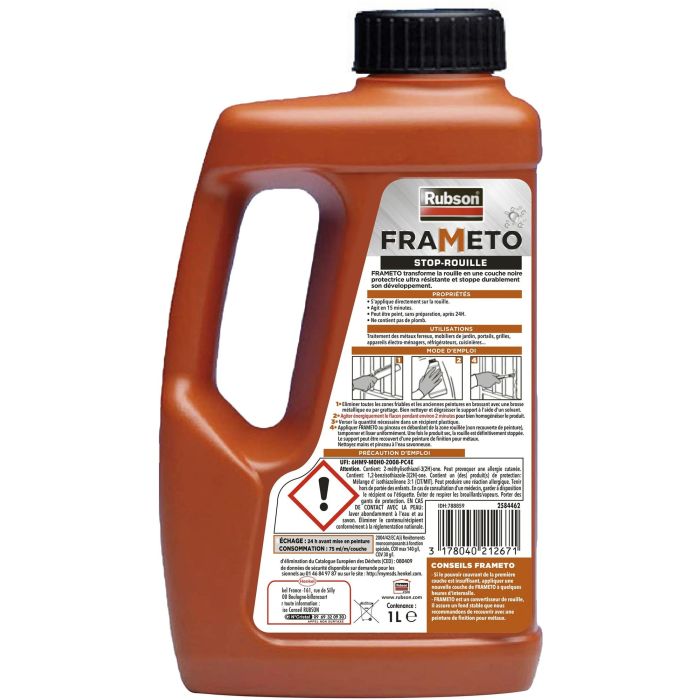 RUBSON Frameto Tratamiento antioxidante Lata de 1 litro 1 RUBSON Frameto Tratamiento antioxidante Lata de 1 litro 1